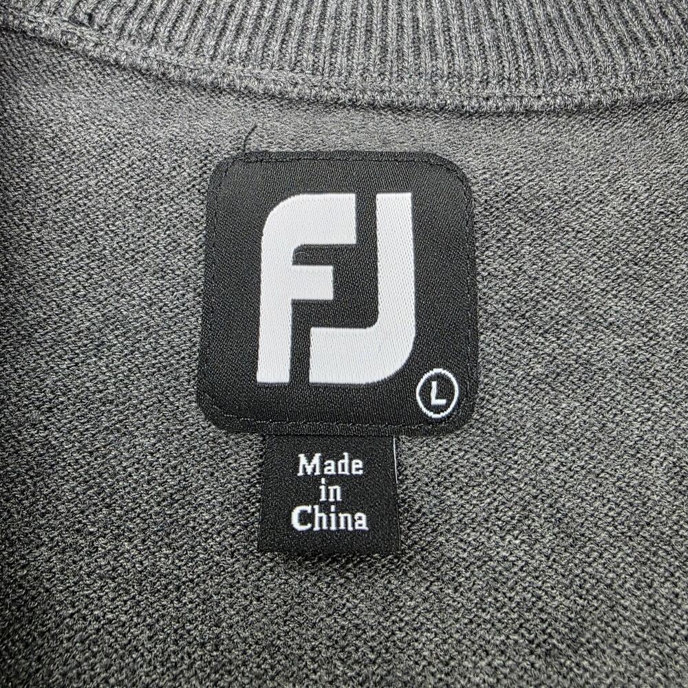 FootJoy Pullover Sweater Mens Large Gray Black Nemacolin Country Club Golf Zip - Picture 3 of 16